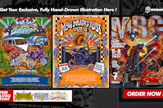 draw  concert poster illustration