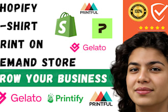 build fast wordpress printful print on demand shopify printify woocommerce store