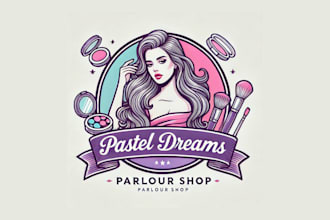 create modern vintage retro and mascot fashion and beauty logo