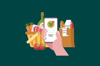 create a custom grocery delivery app android, IOS