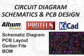 do circuit design, schematics, pcb design and layout