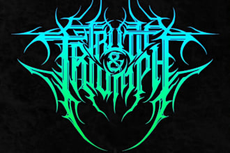 design a creepy horror inspired logo