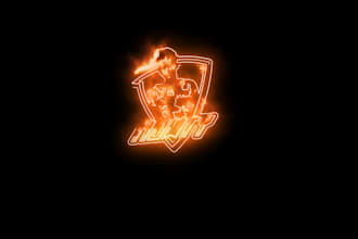create fire animation for your logo