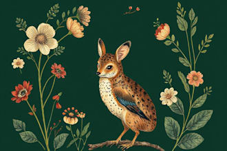 do an animal and botanical illustration for you