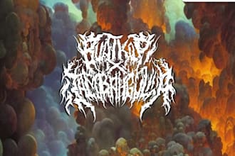 death metal, deathcore, metalcore, logo band merch