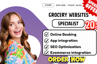 grocery website restaurant website grocery store shopify ecommerce catering web