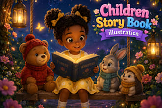 illustrate children story book illustration kids story book illustration