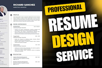 be professional designer and resume maker stand out with a stunning CV