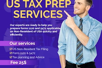 file and fax forms 1120 and 5472 for a foreign owned US single member llc