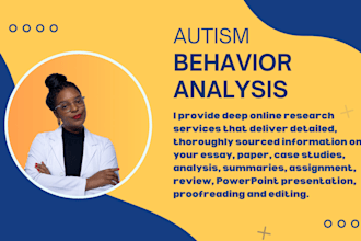 write autism case analysis,applied behaviors analysis research,epidemiology task