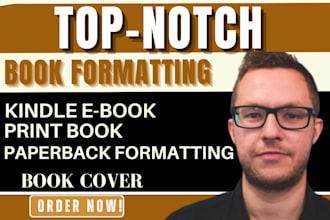 do book formatting book layout design, kindle ebook format paperback formatting