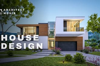 design your 2d house plan, 3d model with realistic rendering