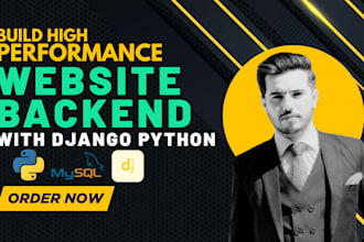 build a high performance website backend with django python