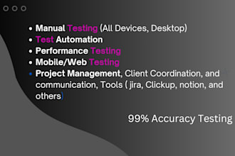 do professional manual and automation QA