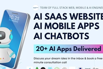 design ai saas or ai website or ai chatbot using figma