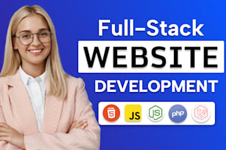 do website development, build custom website design as full stack web developer
