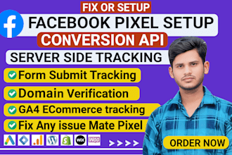 setup facebook pixel conversion API fix meta pixel via GTM by ga4, utm tracking