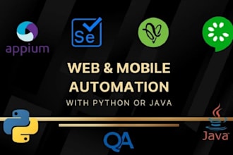 develop android automation bot, ios automation bot  with python and appium