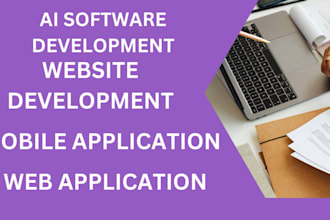 custom ai software ai web and mobile application, PHP laravel website full stack