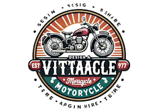 create motorcycle garage logo design
