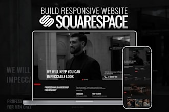 build a professional responsive squarespace website