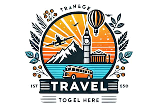 design a premium travelling logo