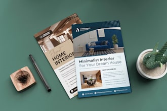 design stunning flyer, banner, leaflet, bifold, brochure, trifold, poster design