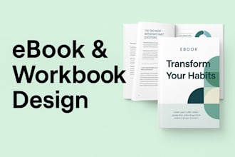 design an eye catching ebook, lead magnet workbook for your course or business