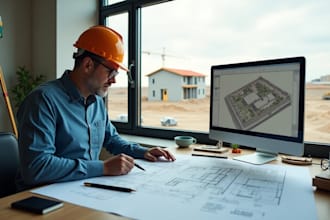 provide survey plans, site plans, grading plans for the city permits