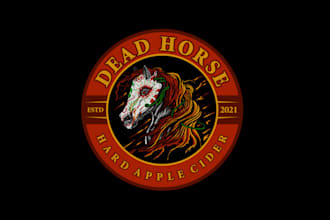 design dead horse apple cider logo