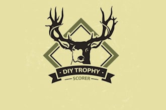 create unique hunting scorer logo design