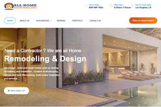 home remodeling wix website construction wix website home renovation website