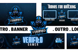 professional esport logo and banner stuff