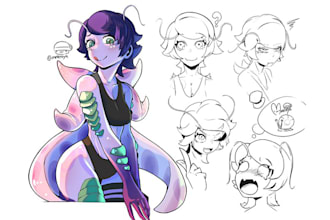 create anime character sheet