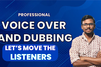 do voice over in hindi and english for your projects
