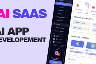 build an ai chat gpt saas website and app