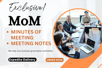 find expert for minutes of meetings