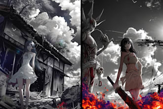 make a manga art and vtuber model art for you