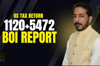 usa tax return form 1120 5472 boi fbar for non resident llc