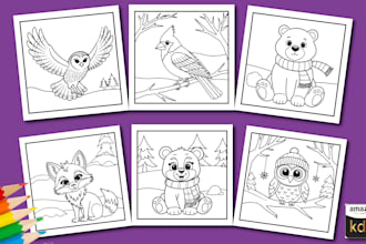 draw bold and easy coloring pages for kids and adults