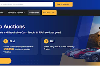 design auction website multivendor website auction bidding website car auction