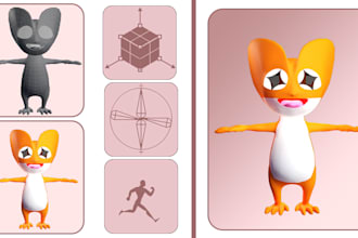 character rigging, and animations