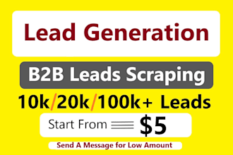 do b2b lead generation email list building using premium tools