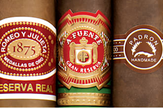 do a modern unique cigar label, cigar box, cigar logo or any graphics design