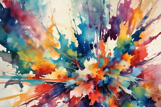 do create colorful abstract wall art designs