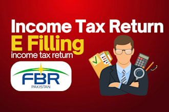 create ntn file income, sales tax return with fbr pakistan