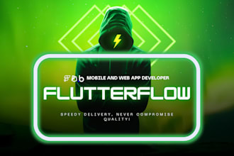 develop flutterflow mobile app, flutter flow app development firebase developer