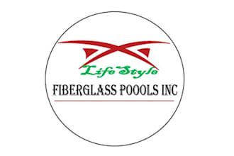 make unique fiber glass pool company logo