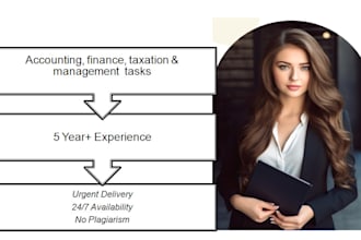 do your tasks related to accounting and finance projects