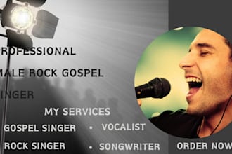 write, sing, produce male rock soulful christian songwriter gospel singer vocals